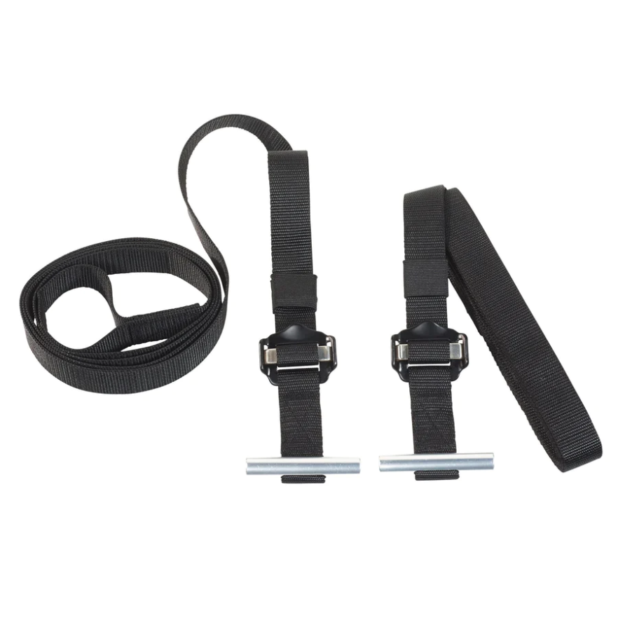 T-Strap With Aluminum Hook For Outdoor Hammock - Black