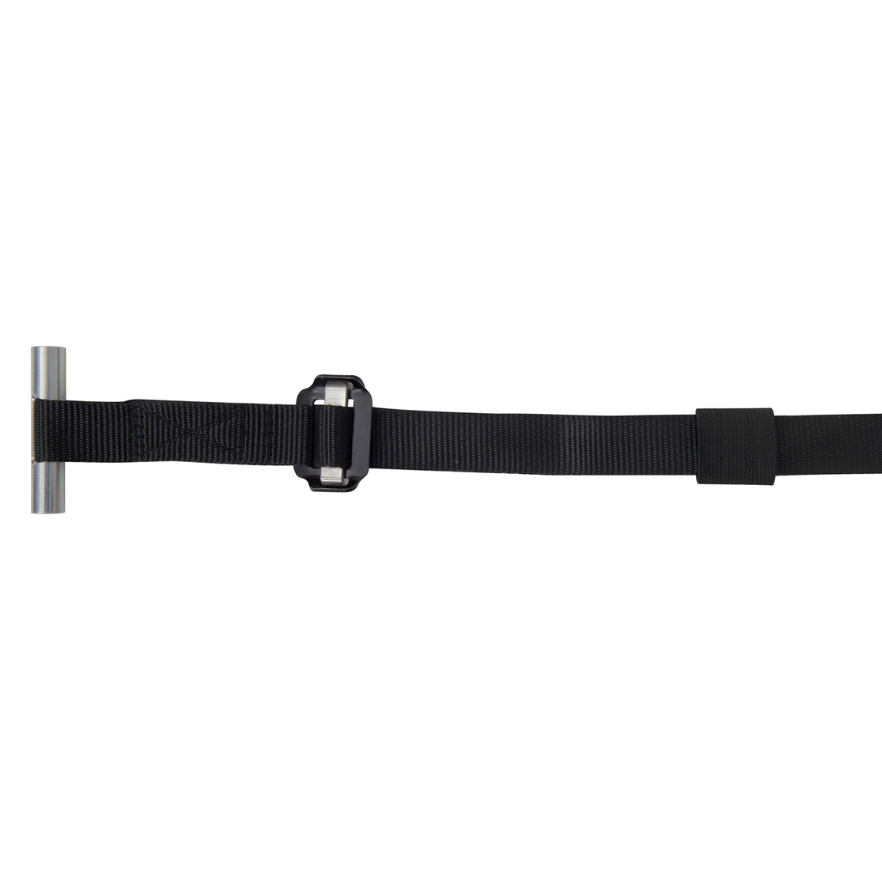 T-Strap With Aluminum Hook For Outdoor Hammock - Black