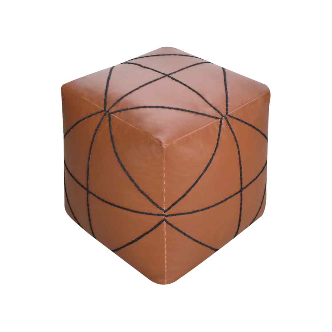 Bellingen Pouf - Brown