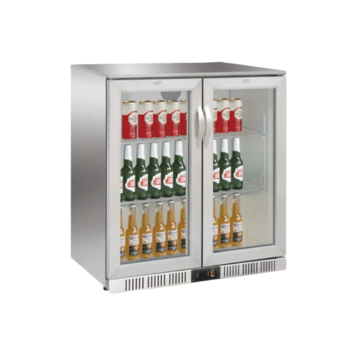 Outdoor 2-Door Fridge - Silver