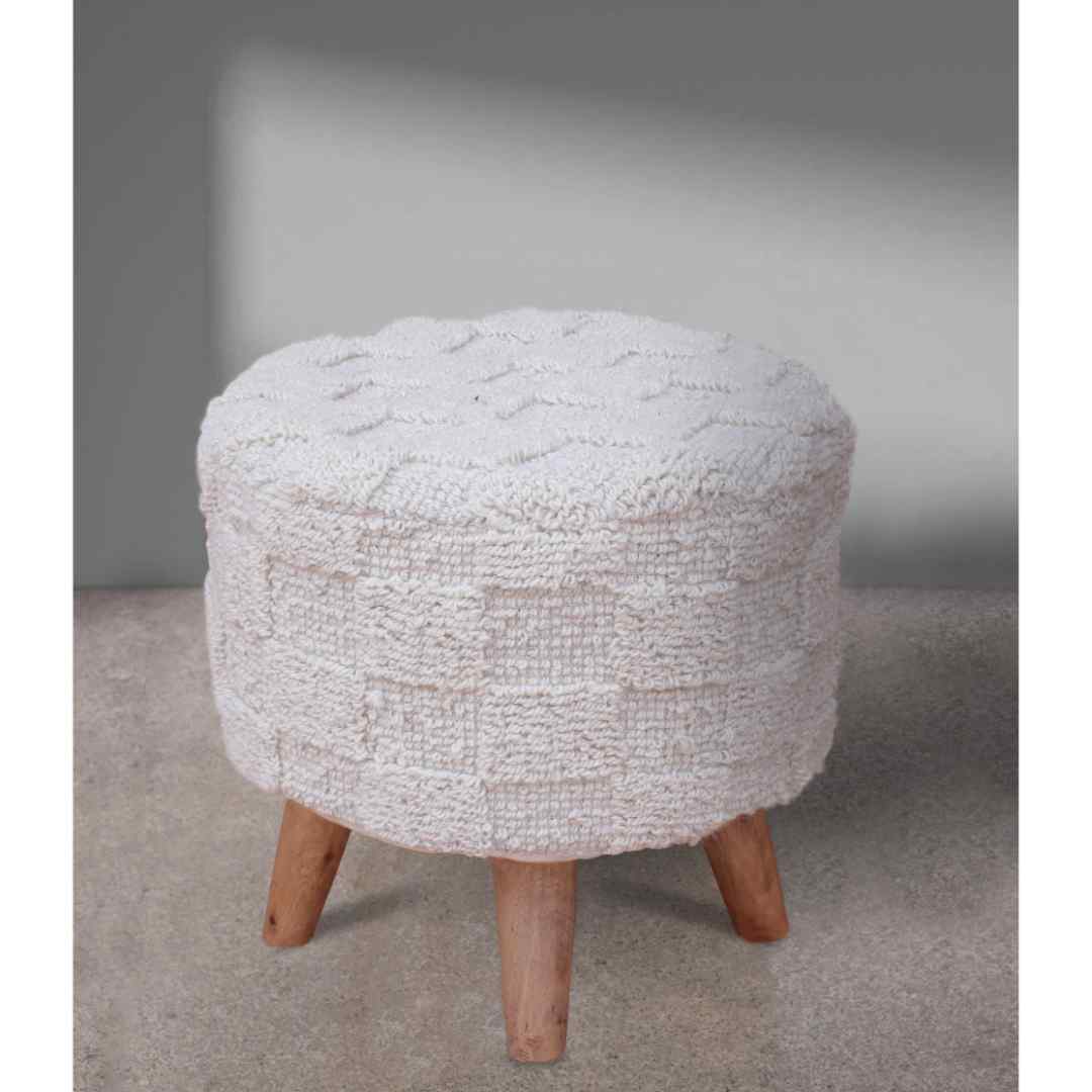 Calavar Stool - Ivory