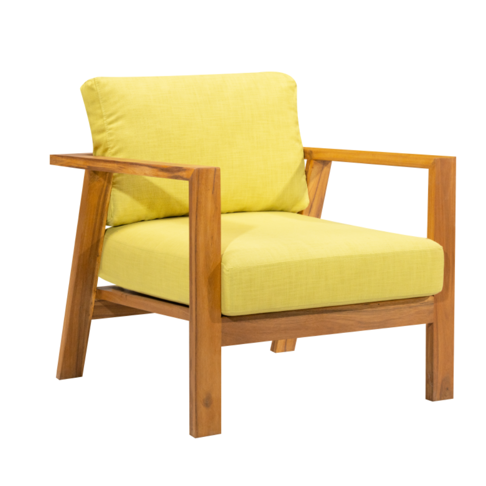 Icarus Four Seater Sofa Set with Table - Yellow