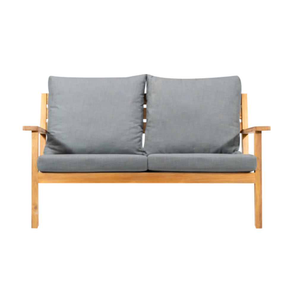 Marco Two Seater Sofa set With Table -Grey Cushion