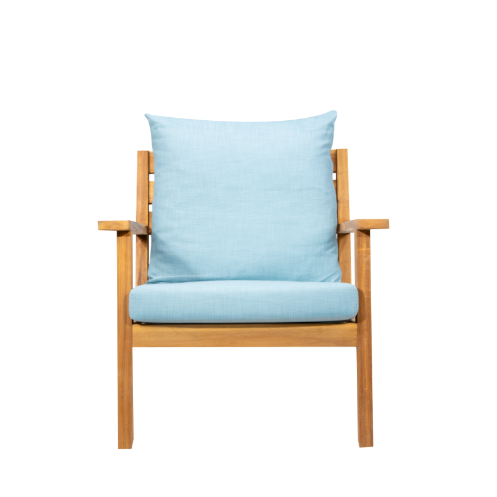 Marco Two Seater Sofa set with Table -Blue Cushion