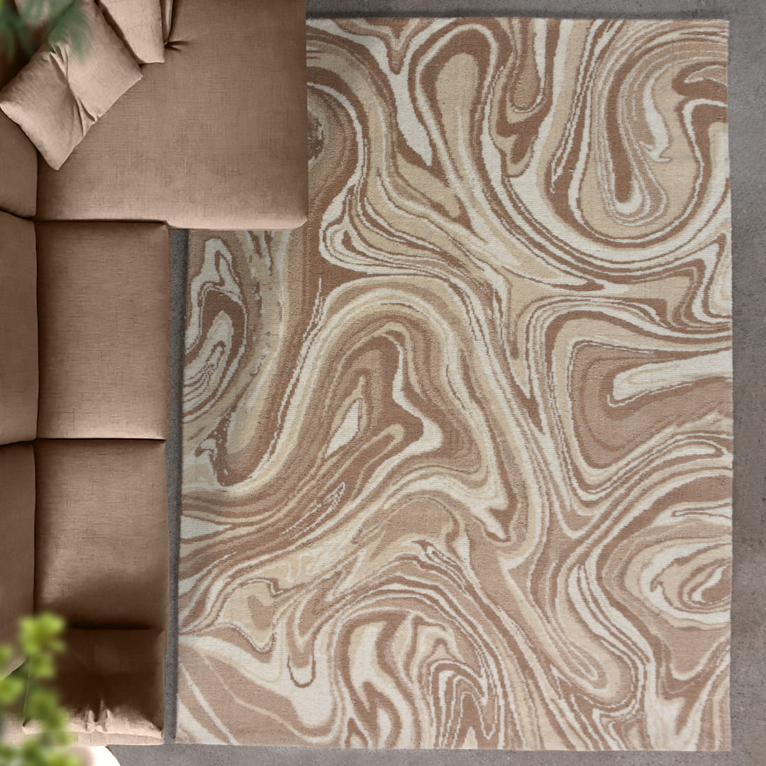 Cobark Rug - Beige / Ivory