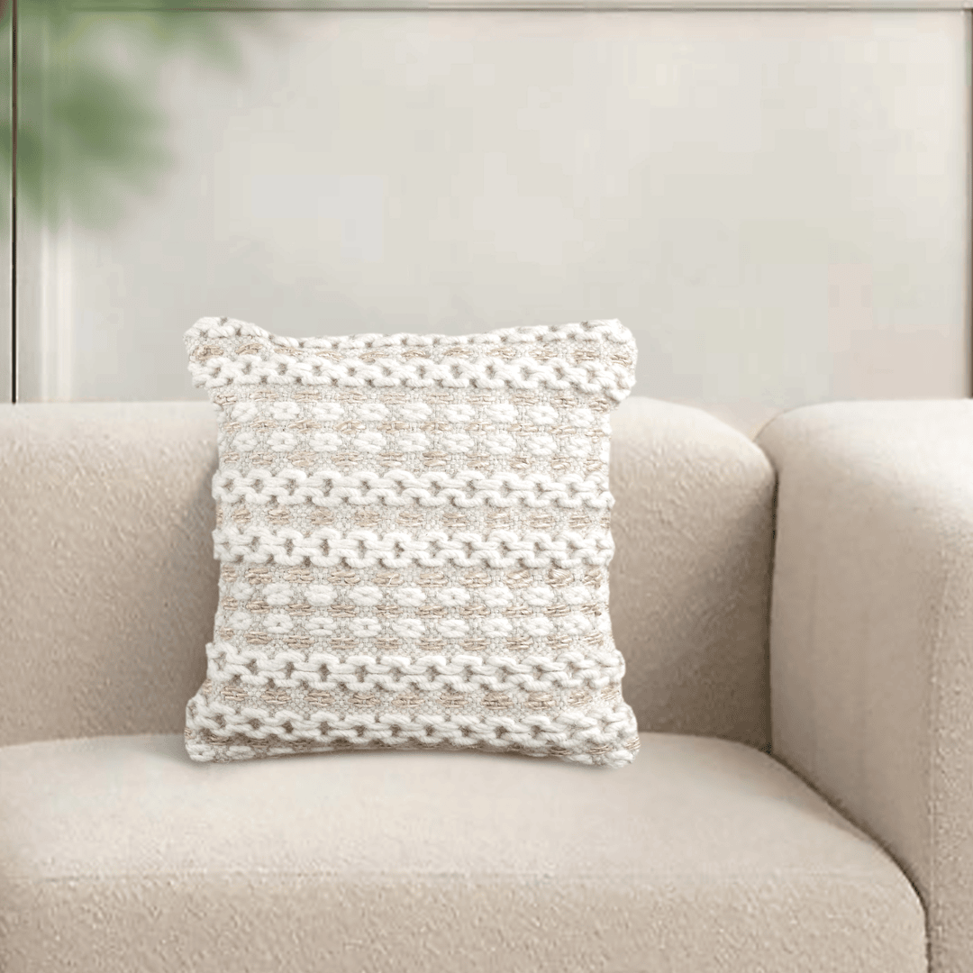 Cohen Throw Cushion - Ivory