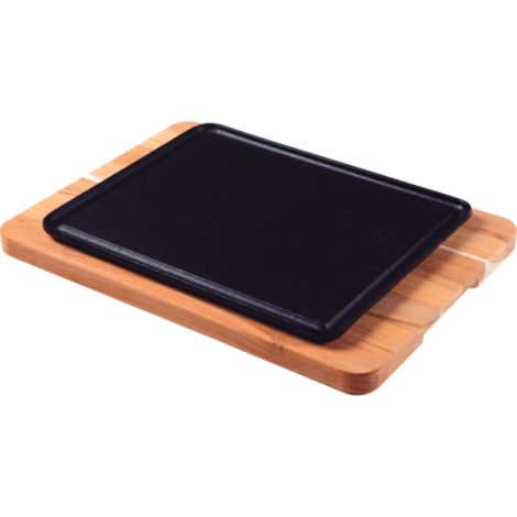 Barbecue Mix Grill 8' Serving Tray -Brown/Black  