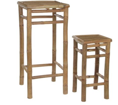 SUNCOAST TROPICAL BAMBOO SIDE TABLE-BROWN (S)