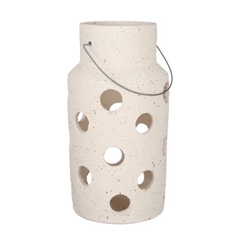 Pietra Lantern Ceramic Biege- Edel-1097211