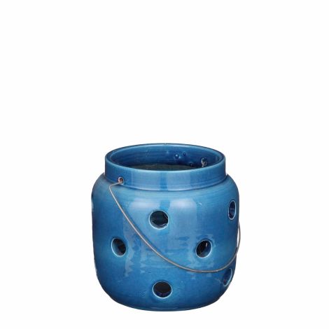 Arena Ceramic Lantern (S)-Blue 