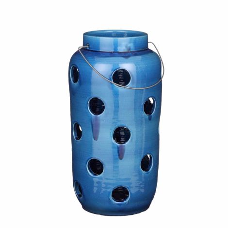 Arena Ceramic Lantern (L)-Blue 