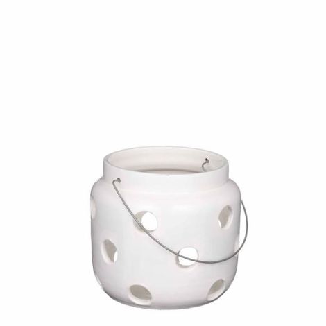 Arena Ceramic Lantern White -(S) Edel-1097233