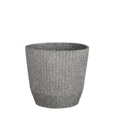 Rio Round Pot Planter Terrazzo (S) Grey