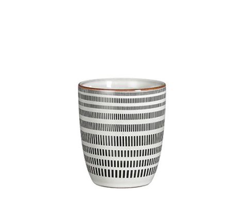 Tabo Stoneware Cup Stripe White