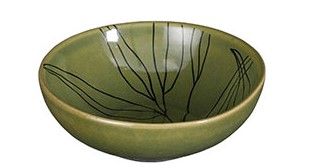 Tabo Stoneware Ceramic Branch Bowl Green