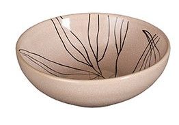 Tabo Stoneware Ceramic Branch Bowl-Beige