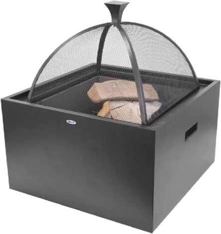 BAD AXE LOG CABIN FIREPIT-3IN 1-EH-BXFP08-SUNCOAST-BLACK 