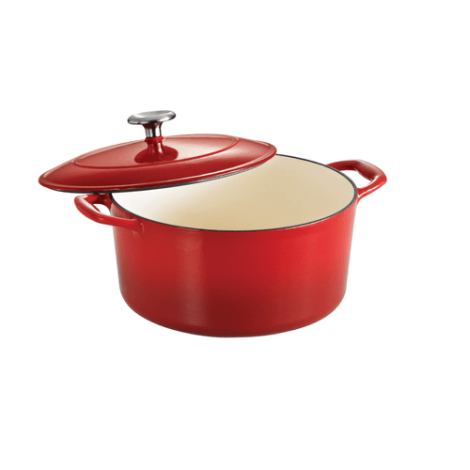 Tramontina 4 Qt Covered Braiser With Nonstick Coating-Red