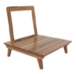 TRAMONTINA TEAK WOOD CHAIR- (WITHOUT CUSHION) -BROWN