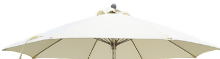 Suncoast 3 Meter Round Umbrella Olefin Canopy Beige Without Valances