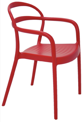 SISSI DINING ARMCHAIR -RED-TRAM-92045040-SUNCOAST