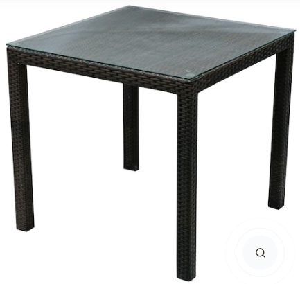 SQUARE OUTDOOR DINING TABLE (NO RETURN)