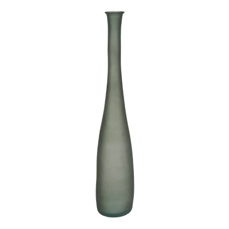 Pinto Outdoor Recycled Glass Vase-Petrol Green