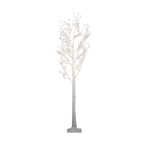 BIRCH TREE CLASSIC WHITE WITH 750 LED IP44 AND TIMER-EDEL-1089306