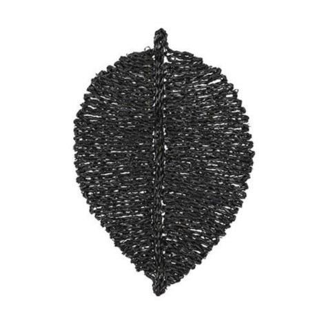 Leaf Shaped Placemat-Black