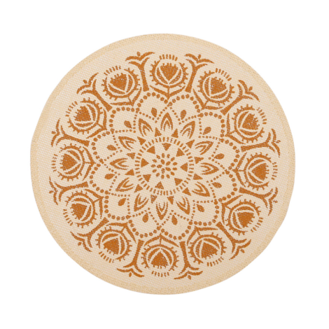 Round Placemat Brown 