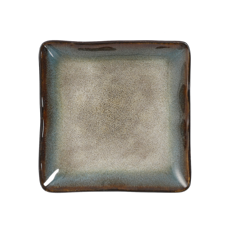Tanzi Square Plate-Brown
