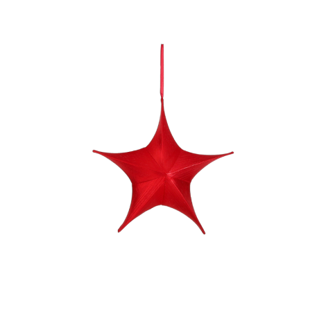 Christmas Decoration Hanging Star (S) Red