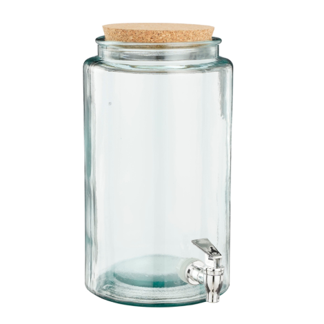 Lemonade Tap Recycled Glass Jar