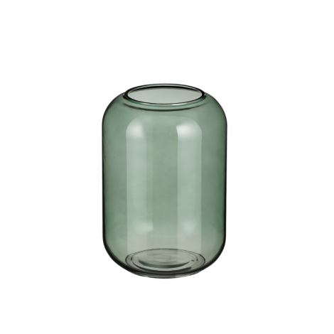 Lino Outdoor Glass Vase-Green 