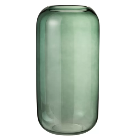 Lino Glass (L) Vase-Green 