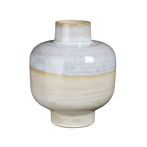 Lizz Decorative Ceramic Vase-Grey