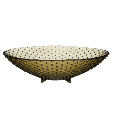 Arosa Outdoor Recycled Glass Bowl-Anthracite