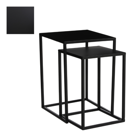 Goa Square (M) Side Table-Black