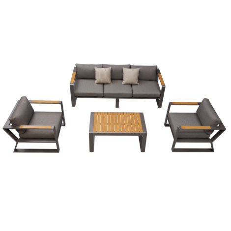 Exee 2.0 Sofa Set- Charcoal