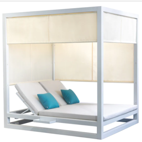 Maldive Daybed With Olefin Fabric And Aluminum Frame