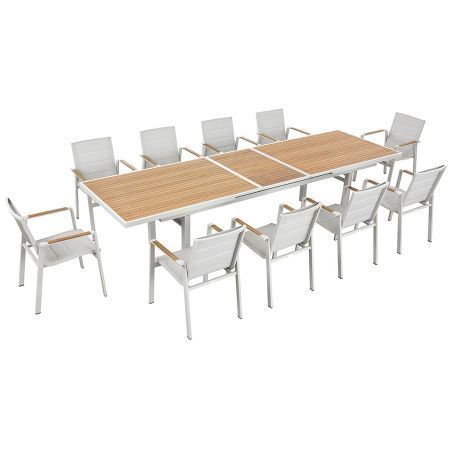 NOFI 2.0 DINING SET (SINGLE TABLE 10 CHAIRS) BIEGE-HG-6801770 SUNCOAST