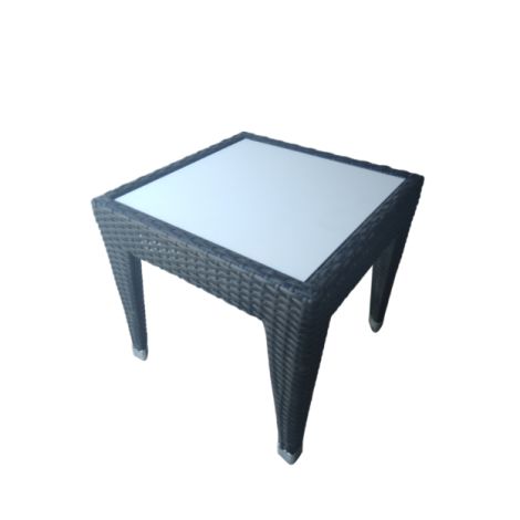 Rattan side table/ HPL top