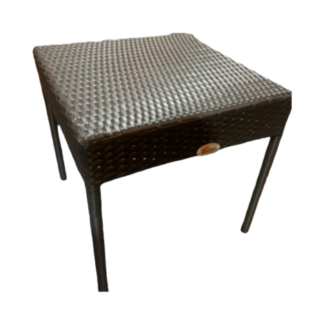 RATTAN SIDE TABLE (WITHOUT GLASS) (NO RETURN)