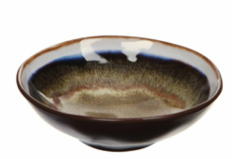 Todi Stoneware Ceramic Bowl-Dark Brown