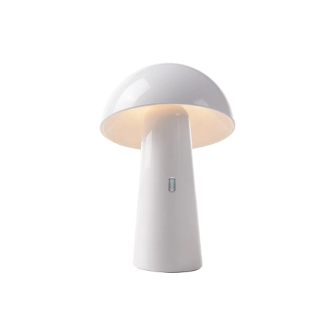 SHITAKE OUTDOOR TABLE LAMP BATTERY OPERATED WHITE/BLANCO