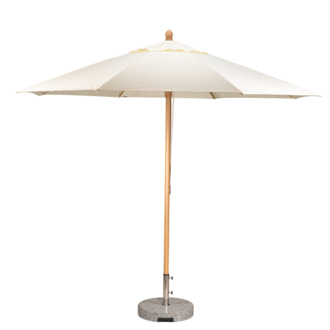 Outdoor Round Shape Center Pole Umbrella (Frame Only) Wood look Finish