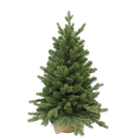  Lawson Artificial Christmas Tree With Burlap Operated By Battery Green