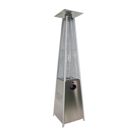 Pyramid Outdoor Square Heater Stainless Steel- Silver