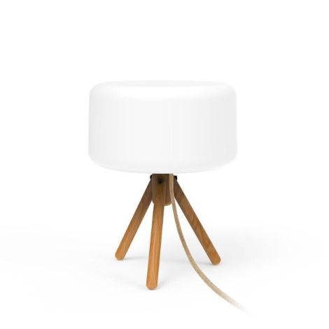 Chloe 35 Led Cabled Outdoor Table Lamp- White