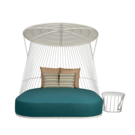 Icey Daybed + Side Table Blue